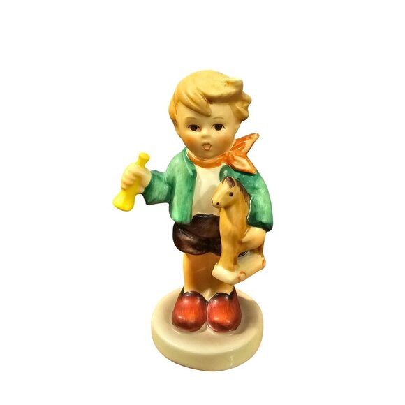 Vintage Goebel Hummel Figurine "Little Boy With Horse" West Germany 3" Hand-Pain - Picture 1 of 8
